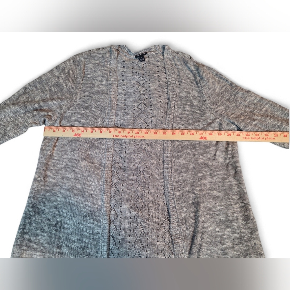 Torride Heather Gray Open Cardigan Plus Size 1 - Picture 7 of 7